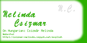 melinda csizmar business card